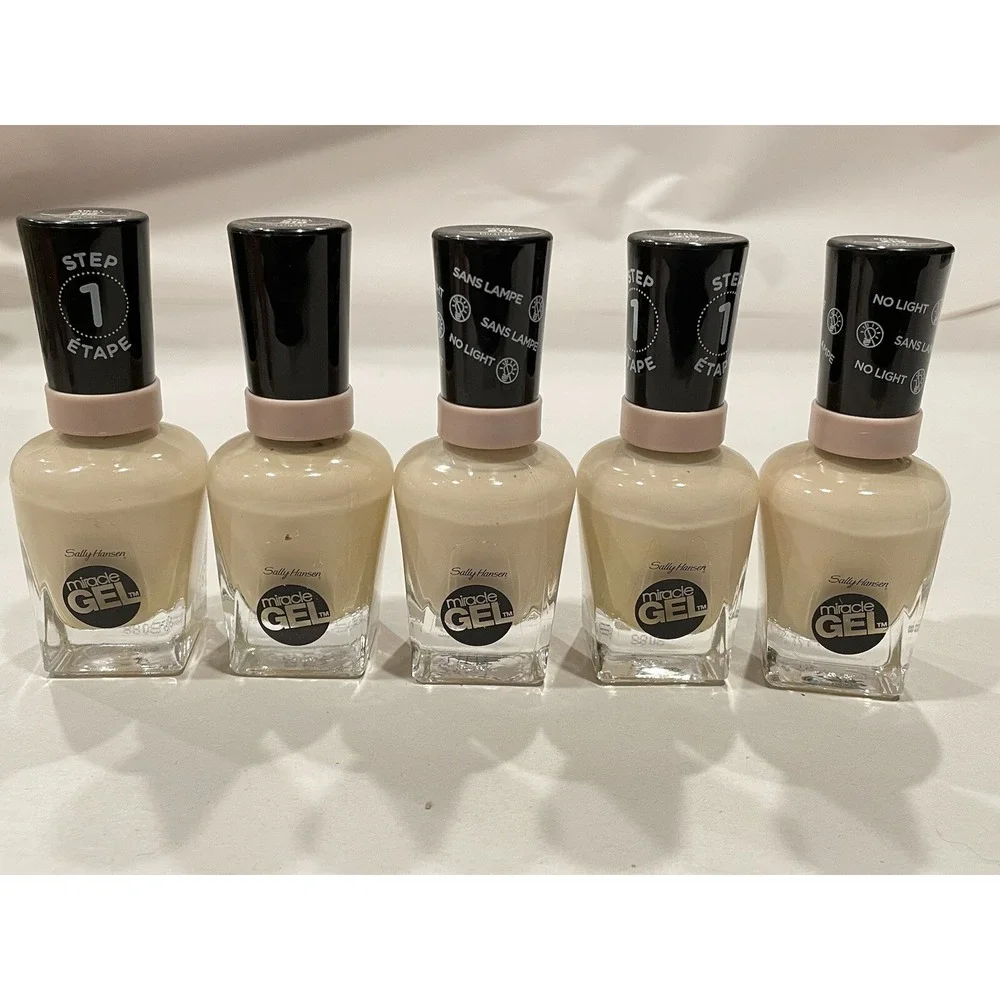 Sally Hansen Miracle Gel Nail Polish #219/ Birthday Suit /0.5 fl oz (Lot Of 5)